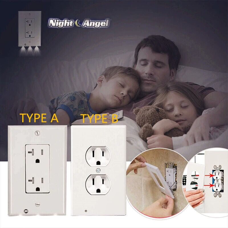 LED plug cover night light PIR Motion sensor activated