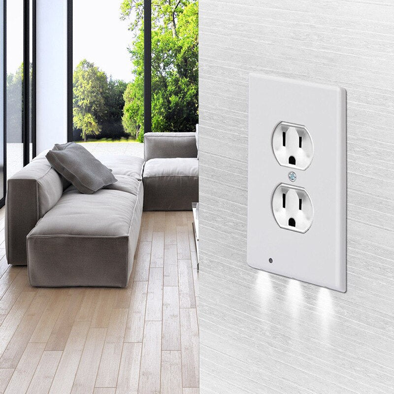 LED plug cover night light PIR Motion sensor activated